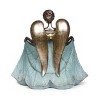 Roman 13.25" Angel Curtsy Bird Bath Outdoor Garden Statue Bronze - 4 of 4