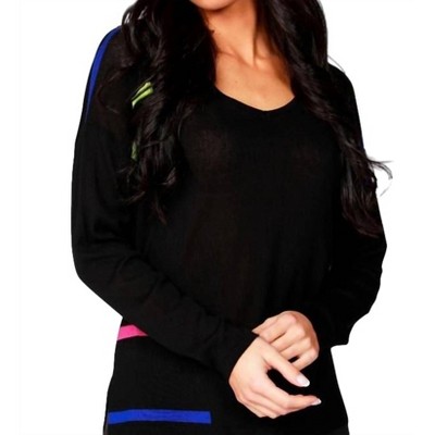 Women's Long Sleeve V-Neck Top - ANGEL
