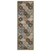 Vintage Trellis Area Rug Traditional Floral Washable Rugs for Living Room Bedroom Low Pile Non-Slip Floor Carpet - 3 of 4