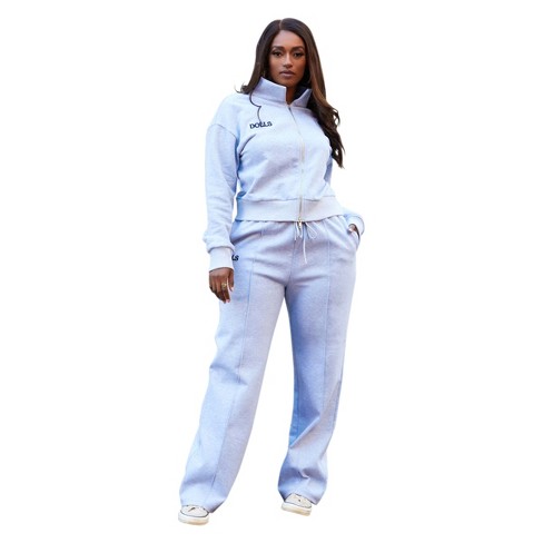 Women's High-Rise Tapered Sweatpants - Wild Fable™ Heather Gray XXL