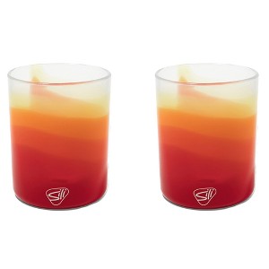 Silipint: Silicone Rocks Glasses 12oz: 2 pk - Marigold - 1 of 4