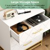 Dresser for Bedroom , TV Stand Dressers Chest of Drawers for Living Room Hallway Entryway - 4 of 4