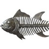 Slickblue 24-Inch Fish Bones Metal Art, Artisan-Crafted Steel Wall Decor for Indoor/Outdoor Use - 3 of 3