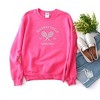 Simply Sage Market Women's Graphic Sweatshirt Embroidered Beverly Hills Tennis Raquet - 3 of 3