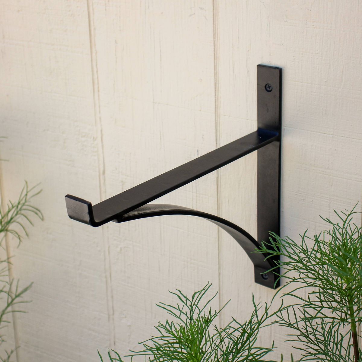 ACHLA Designs 2pc Rockwood Bracket Black 1.25"x12.5" - thumbnail 5