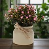 Unique Bargains Artificial Plants Baby's Breath in Pot Plastic 3.94"x3.94"x7.09" 1 Pc - 2 of 4