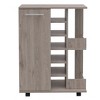 Vynxaria Stylish Bar Cart with Wine Rack, Locking Casters, and Spacious Storage - 2 of 4