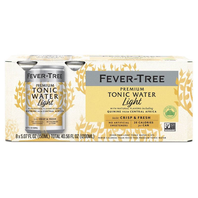 Fever-Tree Refreshingly Light Tonic Water - 8pk/5.07 fl oz Cans, 1 of 6