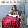 Tirrinia 50" x 60" Fleece Throw Blanket, Soft Comfy Warm Fuzzy TV Blankets, Comfort Caring Gift - 2 of 4