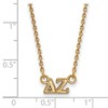 Black Bow Jewelry 14k Yellow Gold Plated Sterling Silver Delta Zeta Greek Life Necklace 18 Inch - 2 of 4