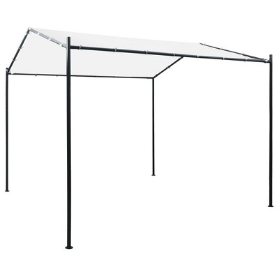 vidaXL Gazebo 9.8'x9.8'x8.5' White 0.6 oz/ftÂ²