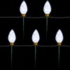 Northlight LED Lighted C9 Style Christmas Pathway Lawn Stakes - 8'- Clear - 5ct - 3 of 4