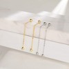 925 Sterling Silver Double Ball Drop Earrings – Minimalist Dainty Screw-Back Jewelry Gift for Women - 3 of 4