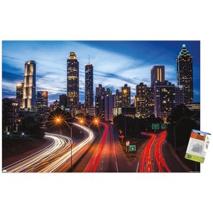 Trends International Cityscapes - Atlanta, Georgia Unframed Wall Poster Prints - 1 of 4