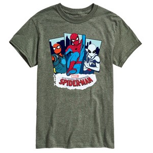 Men's - Marvel - Friendly Neighborhood Spider-Man Suits Short Sleeve Graphic T-Shirt - 1 of 4