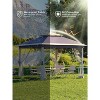 11x11 Pop Up Canopy Tent with Mosquito Netting, Outdoor Canopy Shelter Gazebo Easy Setup, Water & UV Resistant for Garden, Party, Outdoor - 2 of 4