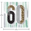 Creative Converting Minted Milestone Chocolate Chip Mint 60th Birthday Tableware and Decor Set 28ct - 3 of 4