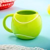 Godinger Silver 17 fl oz League Tennis Ball Mug: Porcelain, Yellow, Hand Wash, Hot/Cold Beverages, 1 Piece, 3.75" Height - 2 of 4