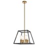 Elegant Lighting Declan 16 inch pendant in black and brass - 2 of 2