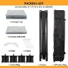 10'x10' Pop Up Canopy Tent, Waterproof Outdoor Canopy, Roller Bag, 4 x Sandbags, 4 x Stakes - 4 of 4