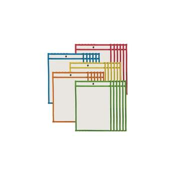 CLI Charles Leonard Dry Erase Pockets 9" x 12" Assorted Colors Set of 30 (CHL29030)
