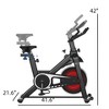 NAYSAYE Adjustable Resistance Exercise Bike, Stationary Bikes, Indoor Cycling Bike with Adjustable Cage Pedals for Home Gym, Black, 42"*41.6"*21.6" - 3 of 4