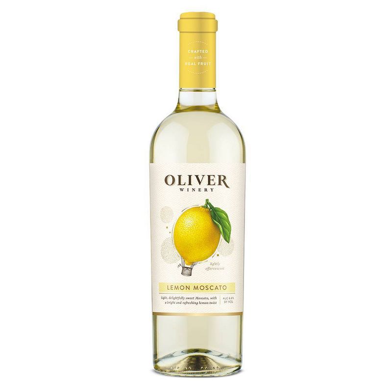 Oliver Lemon Moscato White Wine - 750ml Bottle, 1 of 8