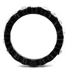 Slickblue Black Ion-Plated Eternity Design Stainless Steel Ring, Clear Rhinestones, Stackable Band for Women, Sizes 5-10 - 3 of 4