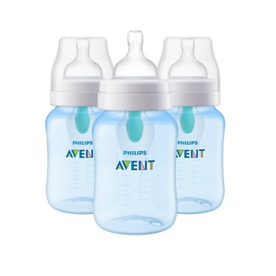 Philips Avent Anti-Colic Baby Bottle with AirFree Vent - Blue - 9oz/3pk