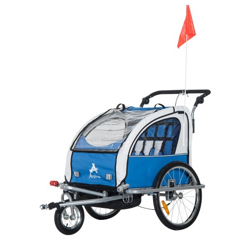 Aosom 2 in discount 1 bike trailer