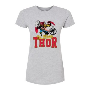 Women's - Marvel - Thor Collegiate Fitted Graphic T-Shirt - 1 of 3