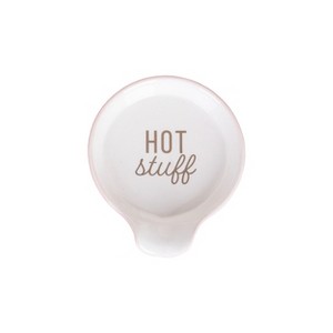 Totalee Gift Hot Stuff Spoon Rest Ceramic White - 1 of 2