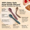 3-Pack Prep Baby Spoons, Silicone Baby Utensils for Self Feeding 6-24 Months, All Stages Baby Feeding Set, BLW Toddler Spoons - 2 of 4