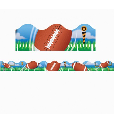 Eureka Football Deco Trim, 37 Feet (Pack of 6)