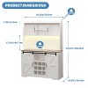 65.6"h Coffee Bar Cabinet With Charging Station & Led Light - 4 of 4