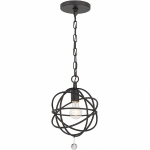 Crystorama Lighting Solaris 1 - Light Pendant in  Black - 1 of 3