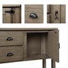 48'' Sideboard Console Table with 2 Drawers and Cabinets and Bottom Shelf, Solid Wood, Buffet Cabinet Sofa Table - 4 of 4