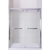 NicBex Shower Door 72"H Semi-Frameless Shower Doors with 1/4" (6mm) Thick Clear Tempered Glass Door with Explosion-Proof Film - 3 of 4
