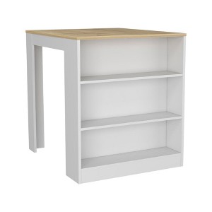 Kitchen Island with Three Open Shelves for Kitchen, Dinning Room - 1 of 4