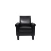 Modern Accent Chair, Faux Leather Comfy Reading Armchair, Upholstered Single Seat Sofa Chair With High Backrest for Living Room Bedroom Office - 4 of 4