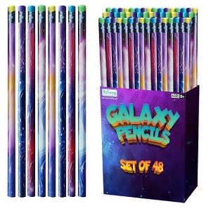 ArtCreativity Galaxy Outer Space Pencils for Kids (Pack of 48) - 1 of 4