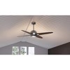 Urban Ambiance Luxury Modern Indoor Ceiling Fan,  14.5"H x 54"W,  Brushed Nickel, UHP9191 - 3 of 4