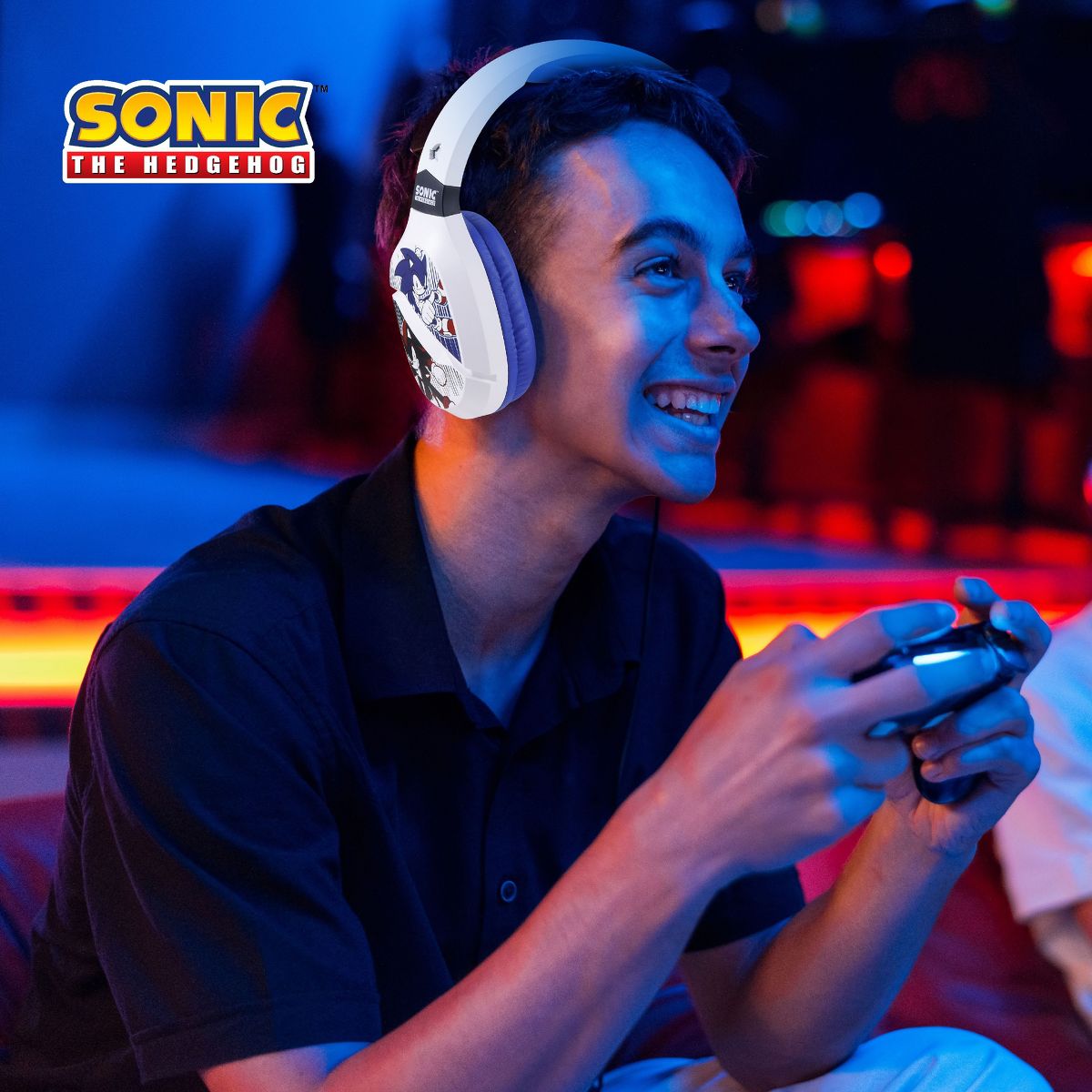 Sonic The Hedgehog Wireless Bluetooth Gaming Headset, Low Latency, Cushioned Ear Cups, Boom Mic, Adjustable for PC & Phones - thumbnail 7