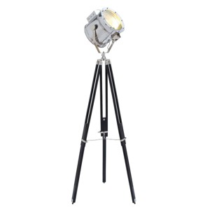 Wood Spotlight Floor Lamp Black - Olivia & May - 1 of 4