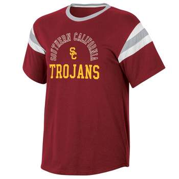 NCAA USC Trojans Women's Short Sleeve Stripe T-Shirt