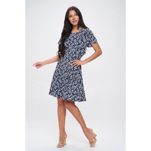 WEST K Women's Elli Short Flutter Sleeve High-Waist Mini Dress - 1 of 4