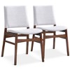 NicBex Mid Century Wood Dining Chairs Set of 2 with Upholstered Cushion Back,Stylish Accent Chairs for Dining Room,Kitchen,Office - 3 of 4