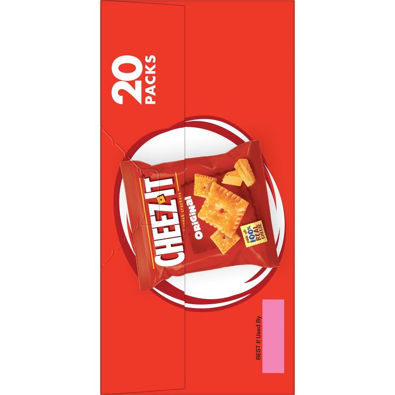 Cheez-It Original Baked Snack Crackers - 1oz - 20ct, 5 of 7