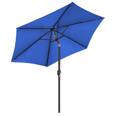 Yaheetech 9FT Patio Umbrella Market Umbrella with Button Tilt and Crank