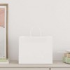 vidaXL Paper Bags 250 pcs with Handles White 12.6x8.7x9.4" - 2 of 4
